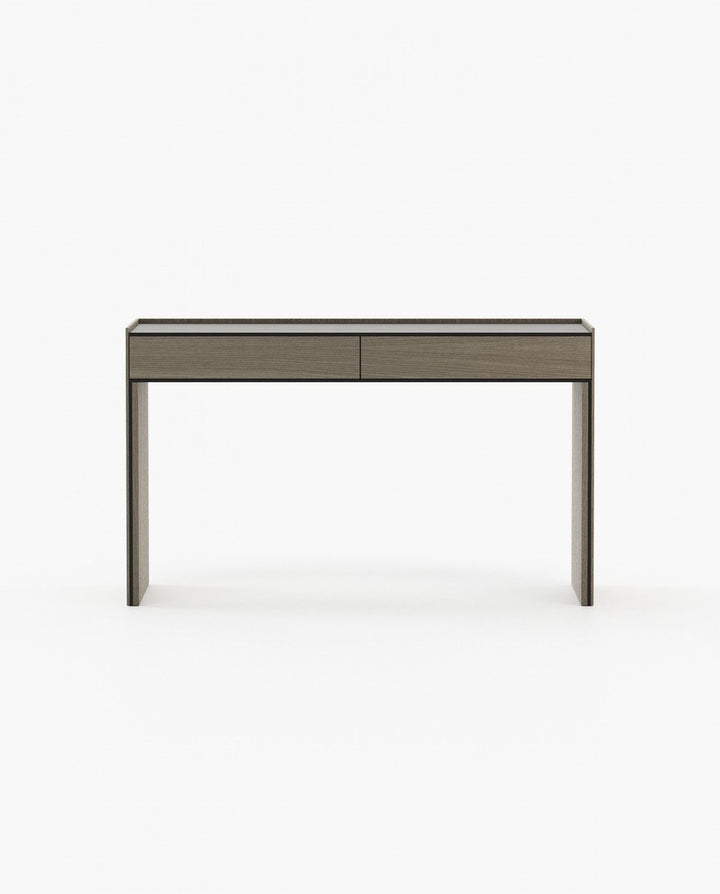 Mesa consola Samos - Mesa consola - El Workshop - Chapa de eucalipto gris mate