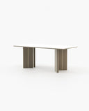 Mesa de comedor Ponza - Mesa de comedor - El Workshop - Laca Beige Gris Mate