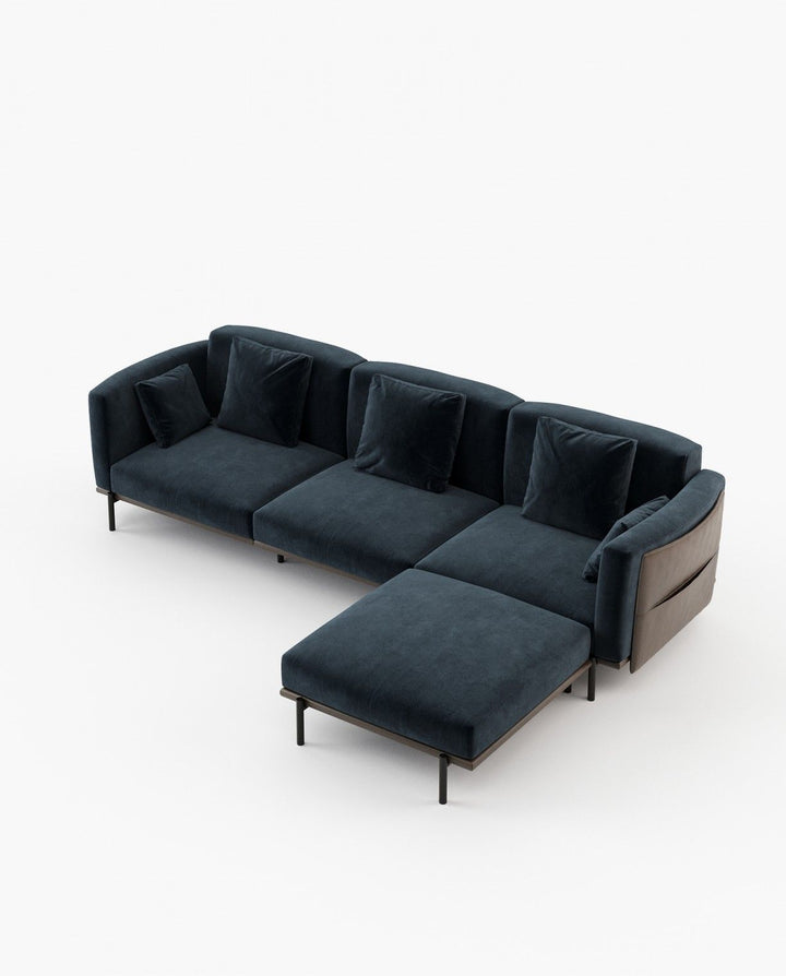 Foster modular sofa with chaise longue