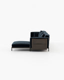 Sofá modular Foster con chaise longue - Sofás - El Workshop - Viena azul profundo