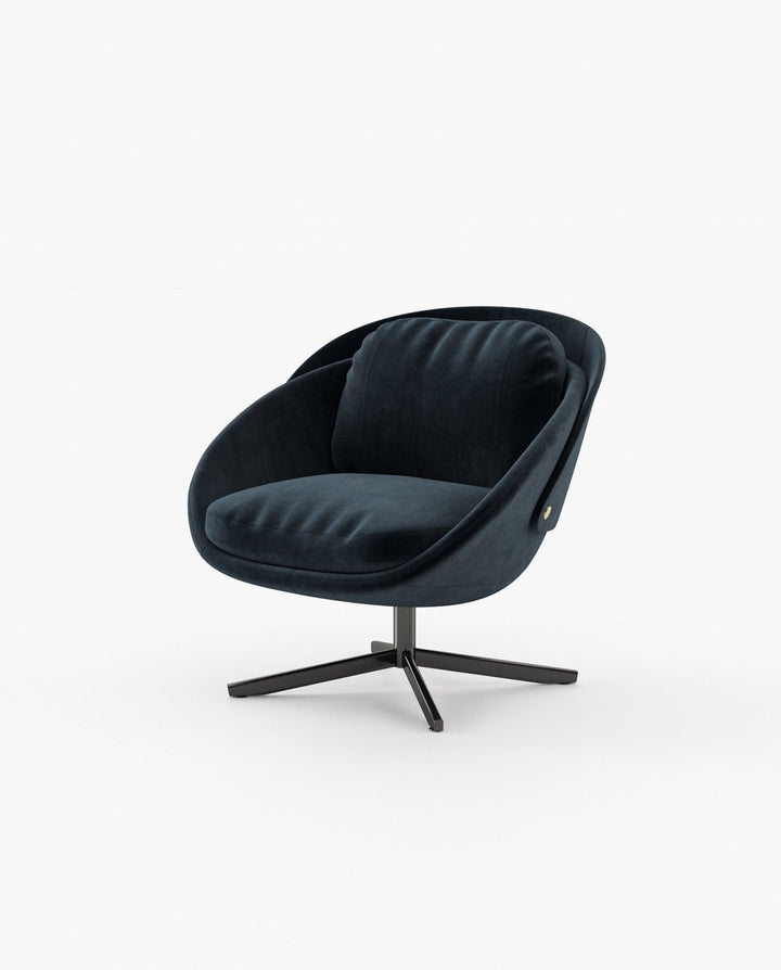 Sillón giratorio George - Sillón - El Workshop - Viena azul profundo