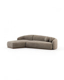 Sofá Amalia con chaise longue - Sofás - El Workshop - Xangai Taupe
