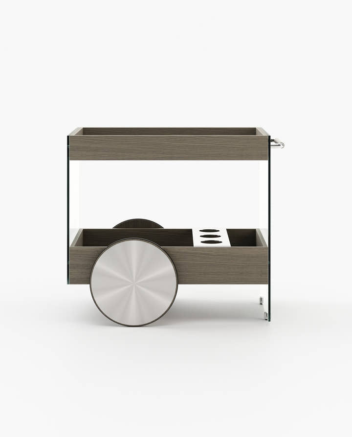 Carrito de té Eleanor - Carrito de té Eleanor - El Workshop - Chapa de roble envejecido mate
