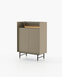Mueble bar Desmond - Muebles de bar - El Workshop - Lacado beige grisáceo mate