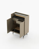 Mueble bar Desmond - Muebles de bar - El Workshop - Lacado beige grisáceo mate