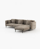 Sofá modular Foster con chaise longue - Sofás - El Workshop - Xangai Taupe