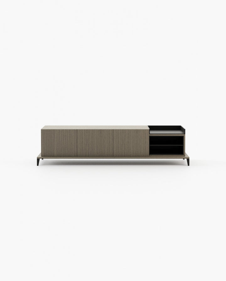 Mueble de TV Milos - Muebles de tv - El Workshop - Chapa de eucalipto gris mate