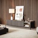 Mueble de TV Cuba - Mesa TV - El Workshop - Laca Beige Gris Mate