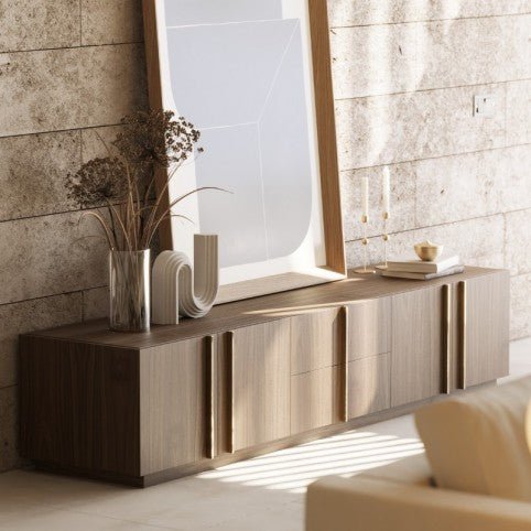 Mueble de TV Macau - Muebles de tv - El Workshop - Laca Beige Gris Mate