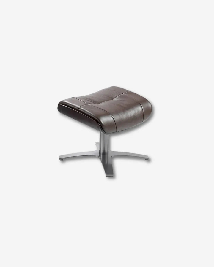 Ottoman piel marrón chocolate