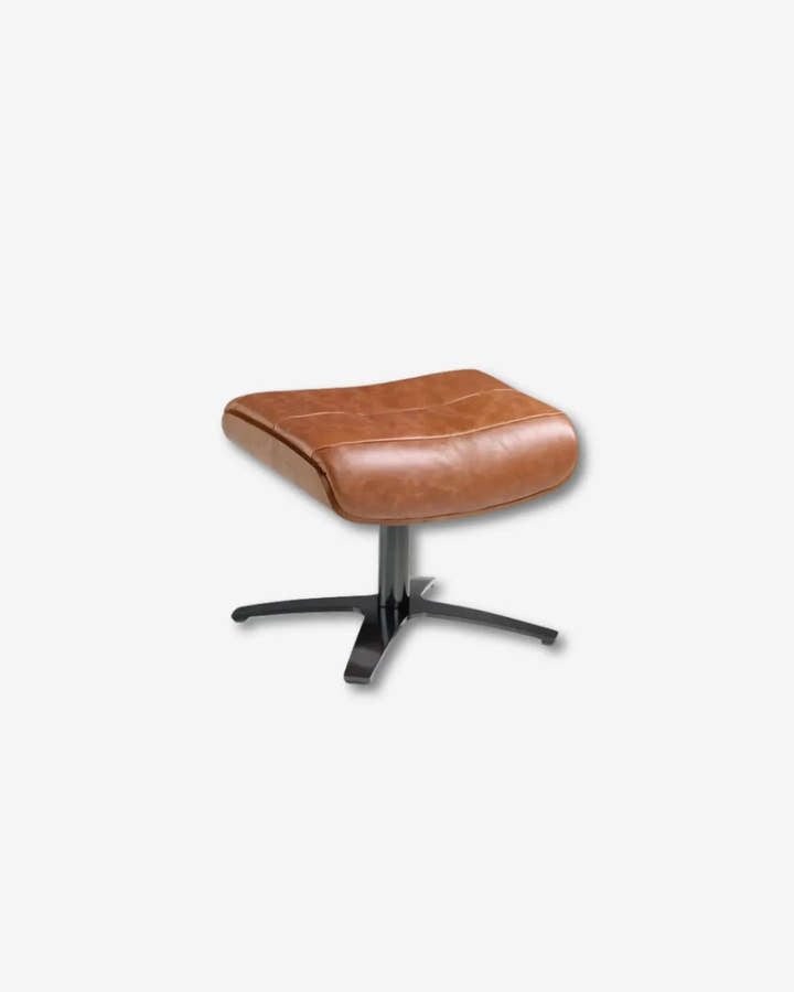 Ottoman piel marrón - Reposapiés y puffs - El Workshop - 