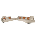 Sofá chaise longue relax modular derecho tela arena - Sofá - El Workshop - arena
