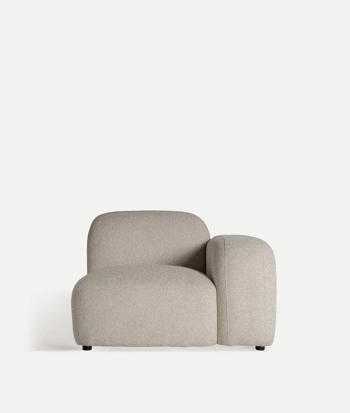 Módulo de sofá esquinero derecho Ceyrat color neutro - Sofás - El Workshop - poliéster