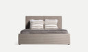 CAMA + SOMMIER GRIS LINEAS