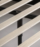 CAMA + SOMMIER GRIS LINEAS