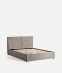 CAMA + SOMMIER GRIS LINEAS