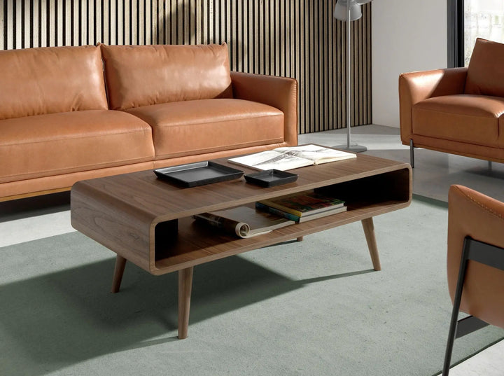 Mesa centro rectangular nogal