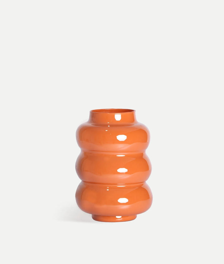 IGOR ORANGE VASE IN BRILLIANT GLASS