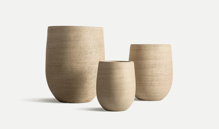 SET VAN 3 LUMA POTTEN