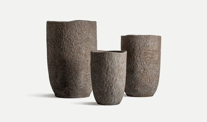 JUEGO DE 3 MACETAS ROKA - Macetas - El Workshop - cerámica
