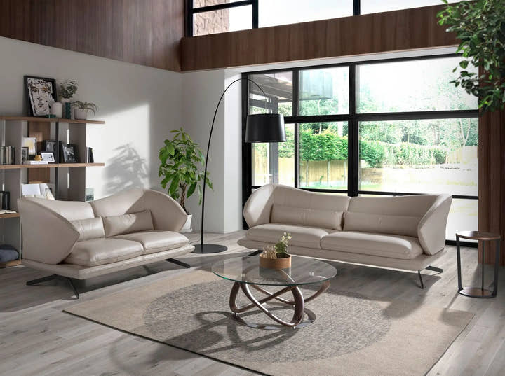 Mesa rincón redonda nogal y acero negro - Mesa auxiliar - El Workshop - Ø38x56cm