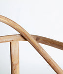 YVIERS chair made of elm wood and beige cushion