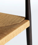 SILLA LEYNIE MADERA DE OLMO MARRON CLARO Y ASIENDO DE TELA ARTIFICAL BEIGE