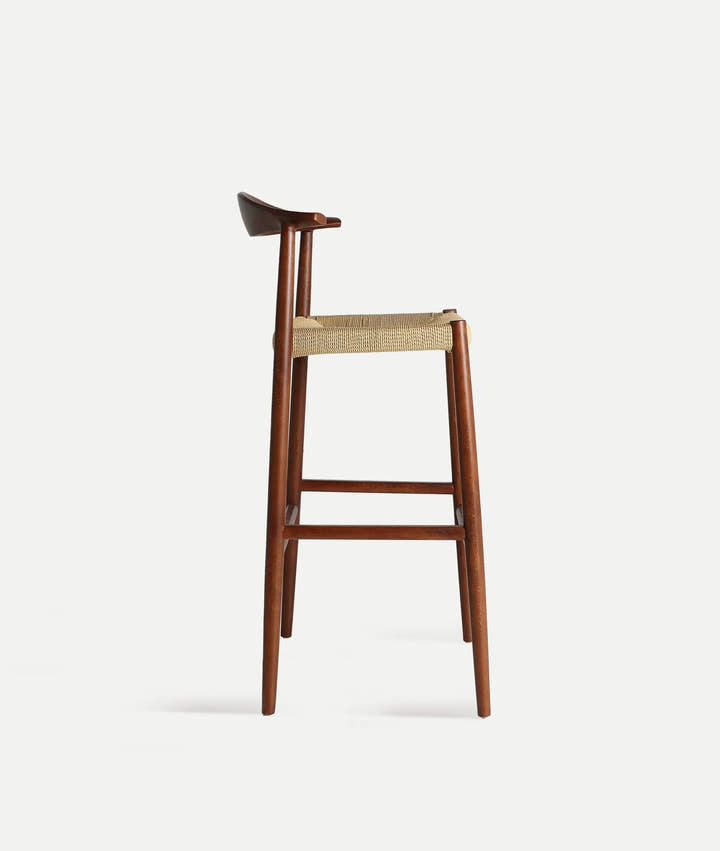 TABURETE ZELHEM DE MADERA Y CUERDA - Taburetes altos - El Workshop - madera de haya