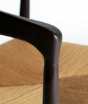 SILLA LEYNIE MADERA DE OLMO MARRON CLARO Y ASIENDO DE TELA ARTIFICAL BEIGE