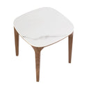 mesa rincón cuadrada mármol porcelánico y nogal, vista 4