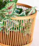 Juego de 3 macetas de fibras naturales artesanal ARTEAGA