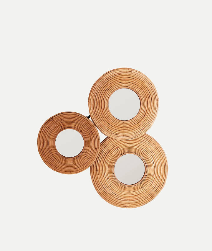 3 Espejos de bambú ASHER - Espejos - El Workshop - bambú