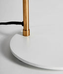 Lámpara de mesa ALICENA blanca y dorada