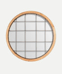 LONGFORD industriële houten spiegel met ijzer