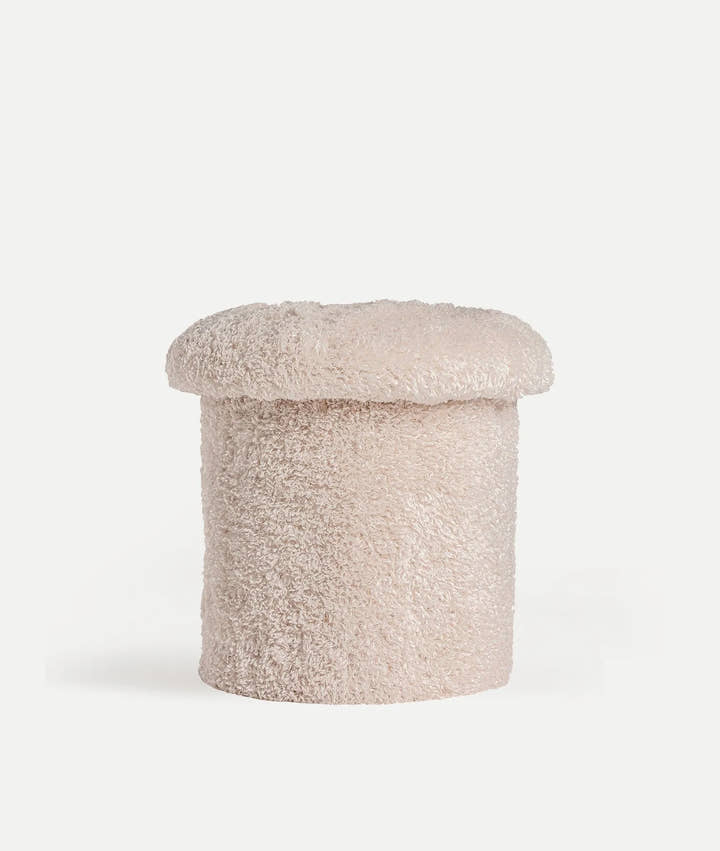 Reposapiés JONZAC con forma de champiñón tapizado en lana - Reposapiés y puffs - El Workshop - lana