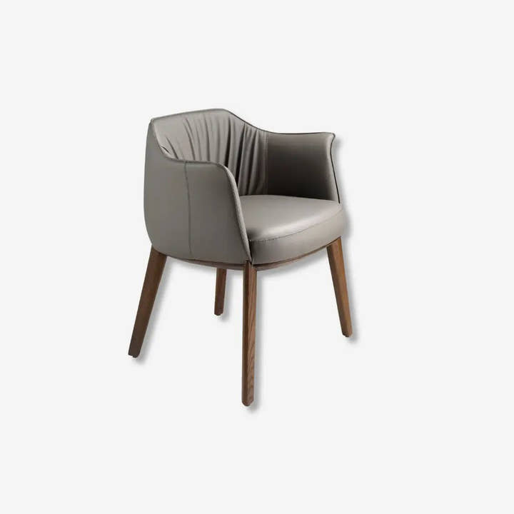 Silla polipiel gris - Silla - El Workshop - 64x56x73cm