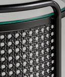 Mesa auxiliar industrial de metal negro