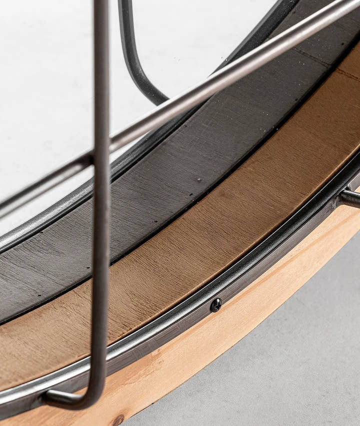 Espejo LONGFORD industrial de madera con hierro - Espejos - El Workshop - madera de abeto