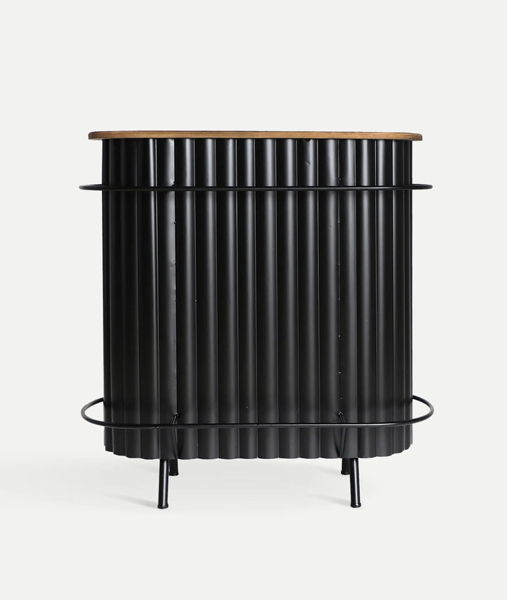 Armario Bar de Vinos Negro