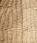 Lámpara de techo estilo boho de fibra natural HELLE