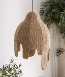 Lámpara de techo estilo boho de fibra natural HELLE