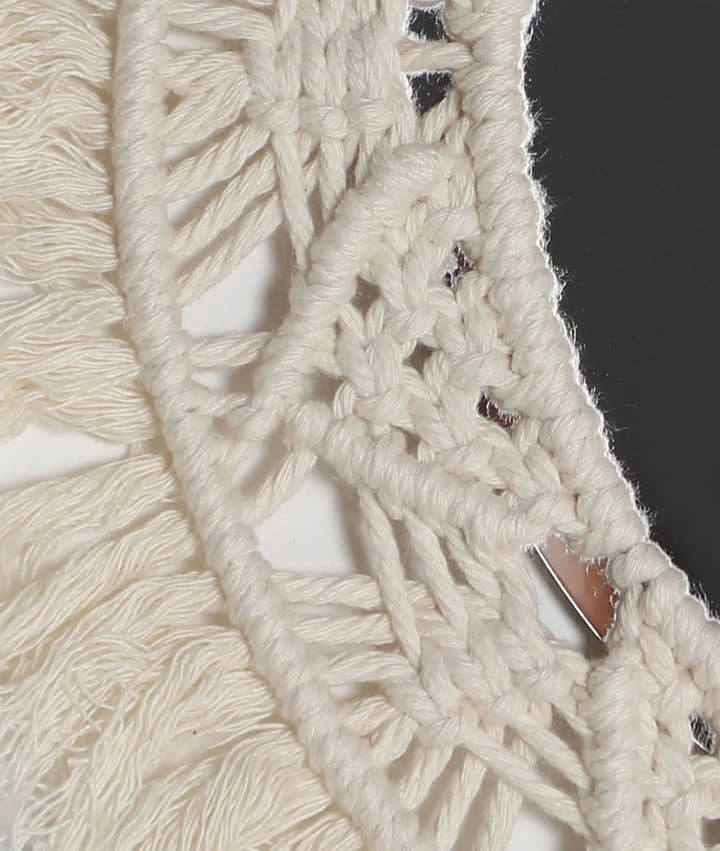 EspejO ALAYOR de metal blanco - Espejos - El Workshop - cuerda