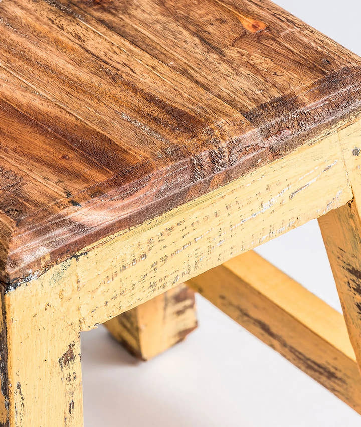 Reposapiés BUZET de madera natural - Reposapiés y puffs - El Workshop - madera de caoba