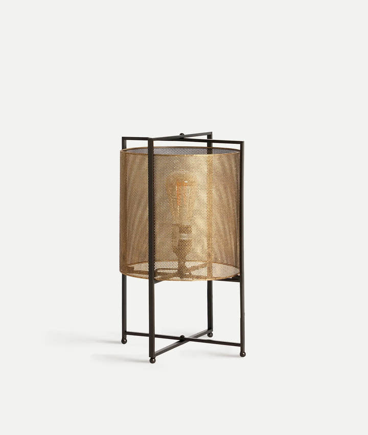 Lámpara de mesa HAIMIE de hierro dorado y negro - Lámparas de mesa - El Workshop - hierro