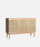 LARVIK dressoir van natuurlijk hout en gaas