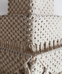 ALAYOR plafondlamp van witte katoenen stof