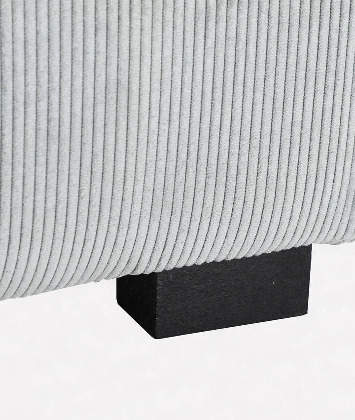 Cabecero DUDSWELL tapizado en pana gris - Cabeceros - El Workshop - pana