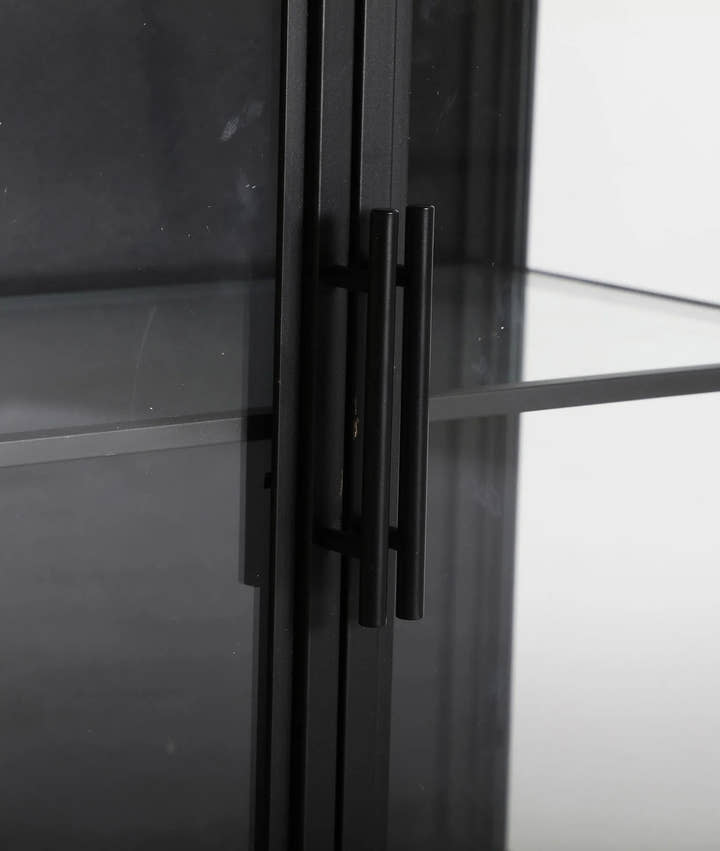 Aparador KILREA de metal negro y vidrio - Aparadores - El Workshop - hierro