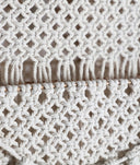 ALAYOR plafondlamp van witte katoenen stof