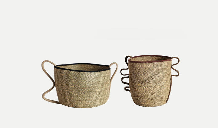 Juego de 2 cestas para ropa WICA estilo boho - Cestas - El Workshop - fibra natural